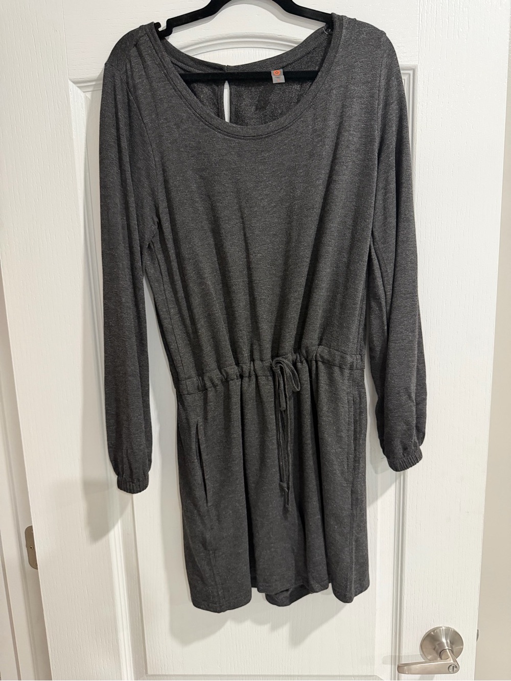 Mono B Charcoal and Orange Logo Cozy Top